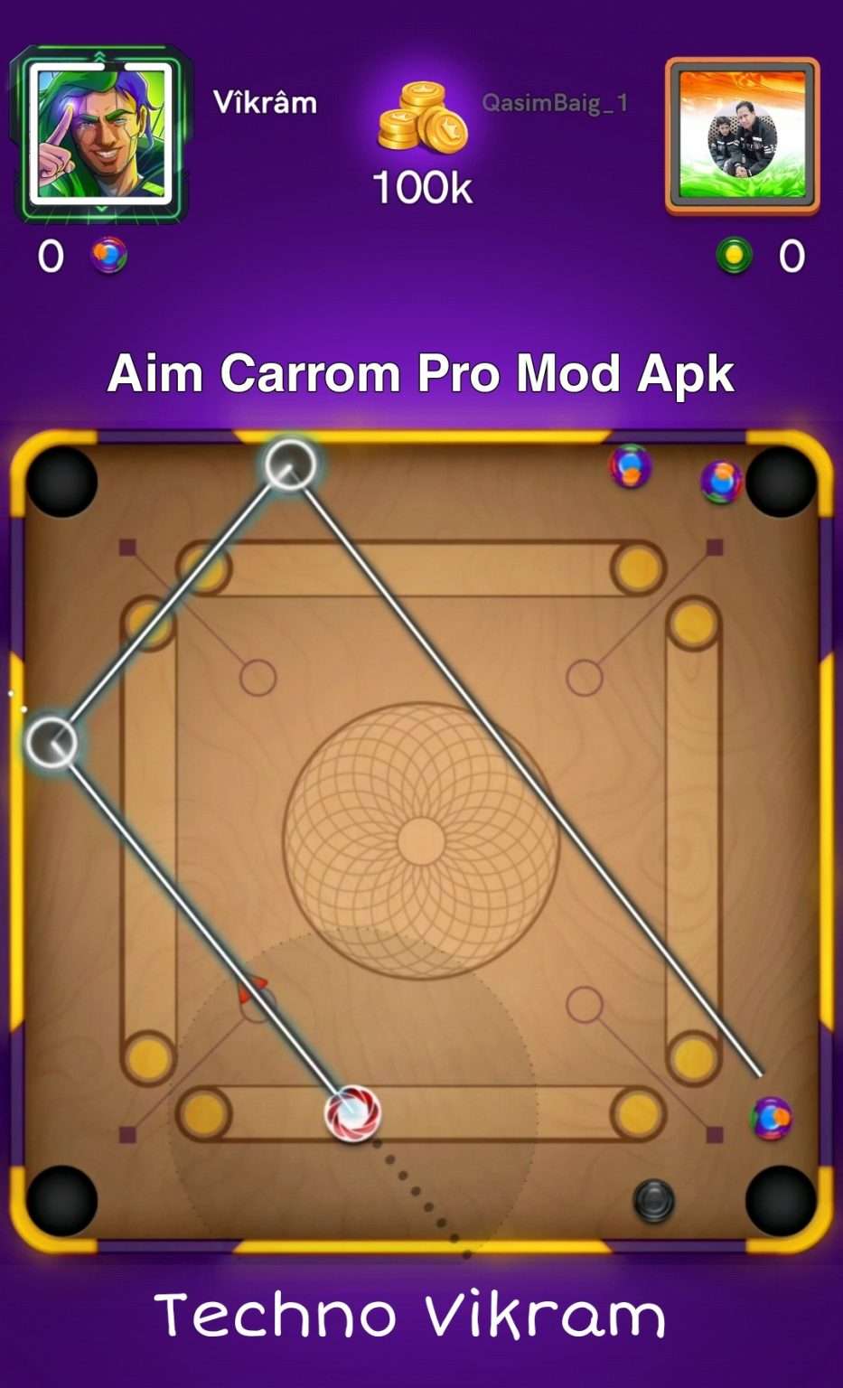 Aim Carrom 2.7.4 Latest Version Mod Apk Free Download  Techno Vikram